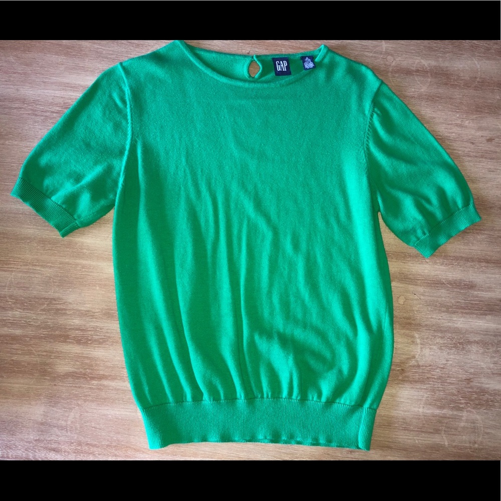 Vintage Gap vibrant green sweater shirt